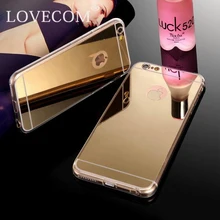 New Ultra Slim Gold Mirror Case For Iphone 5 5S Luxury Aluminum Acrylic Soft TPU Protective Back Cover YC896