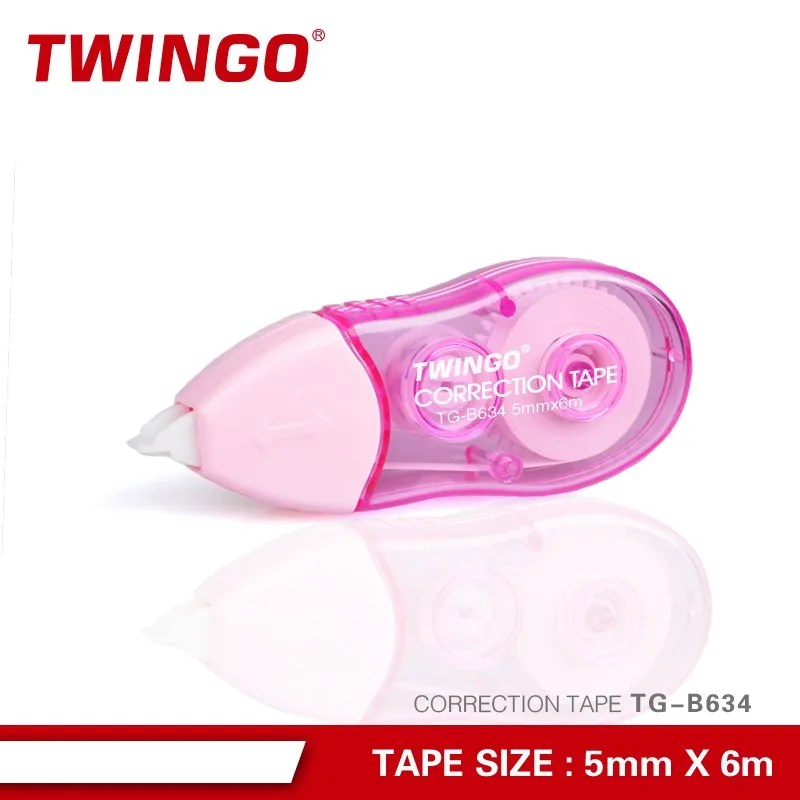 Hot Sale Manufacturers of School & Office Pink Correction Tape 5mm*6m