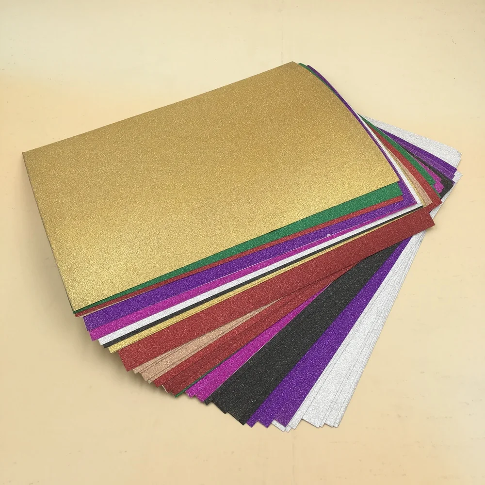 gold glitter construction chart card paper