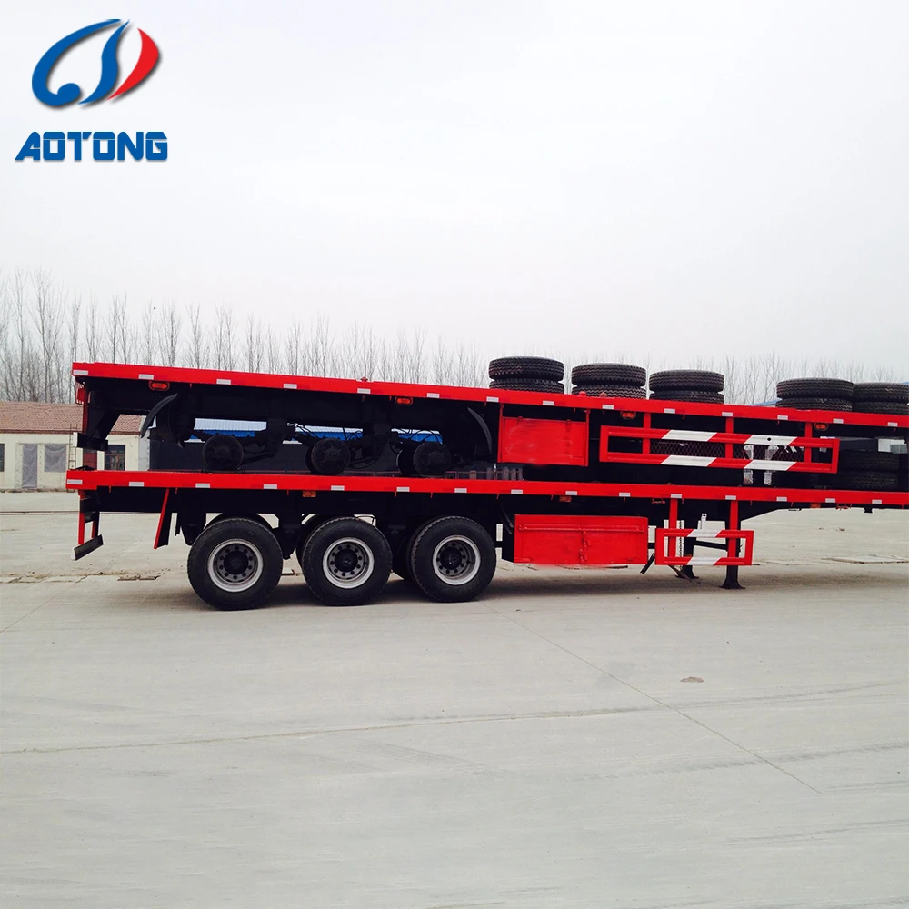 12m Flatbed Semi Trailer or Used Flat Bed Trailer