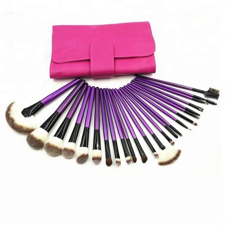 Оптовая продажа кистей для макияжа без жестокости набор профессиональных 24 кисти