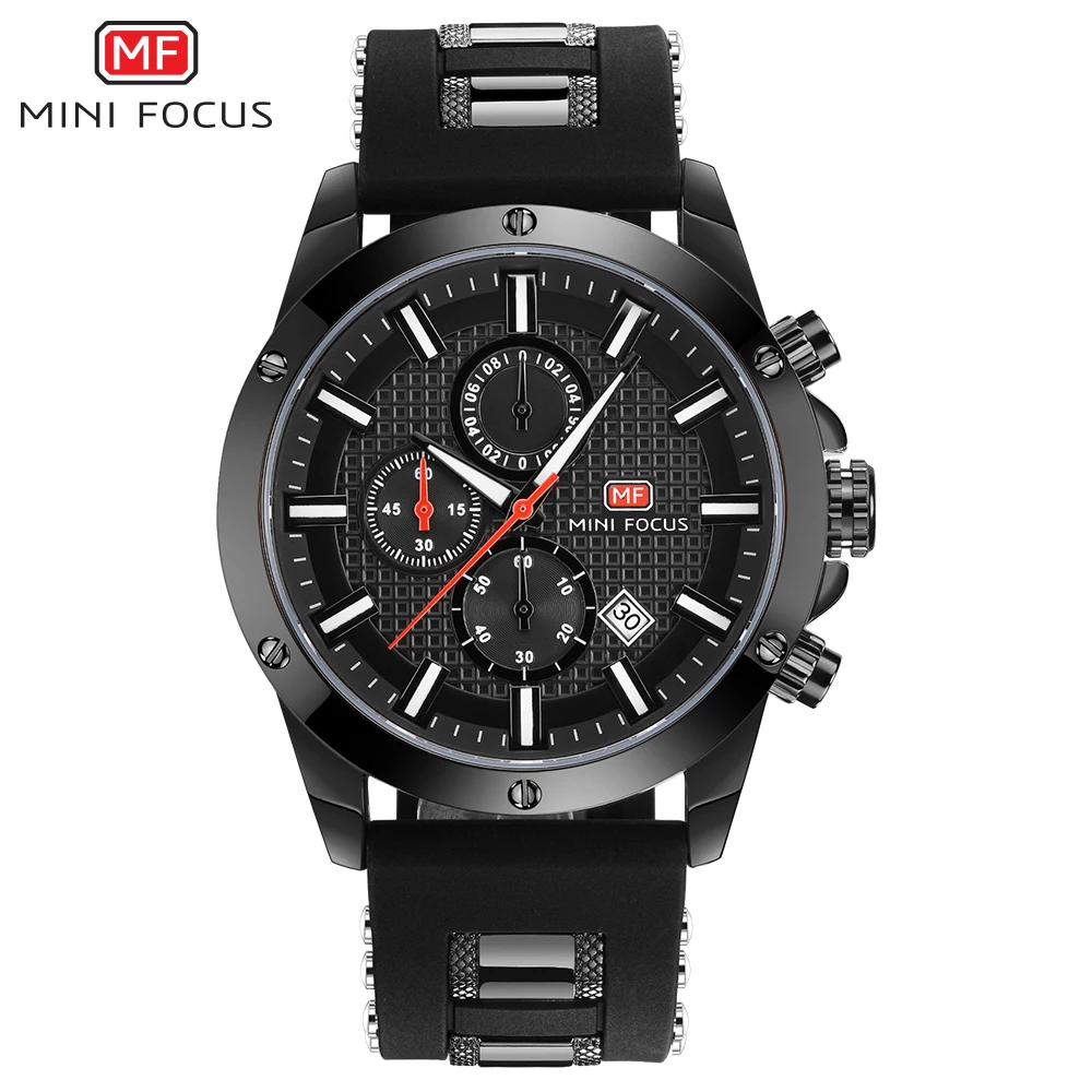 Mini Focus Skeleton Watch Men Quartz Wrist Watch with Luxury Box