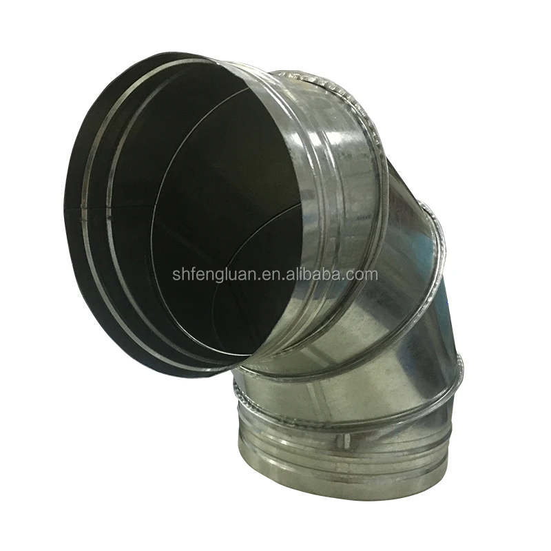 Good price exhaust duct accessories 90 degree elbow HVAC system air duct