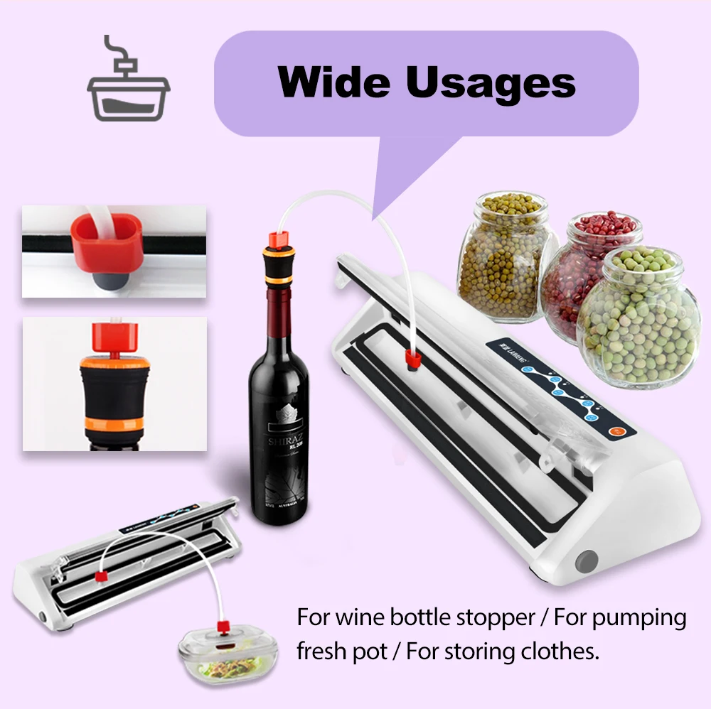 Household Food Vacuum Packing Machine,Vacuum Bag Sealer for Food Storage