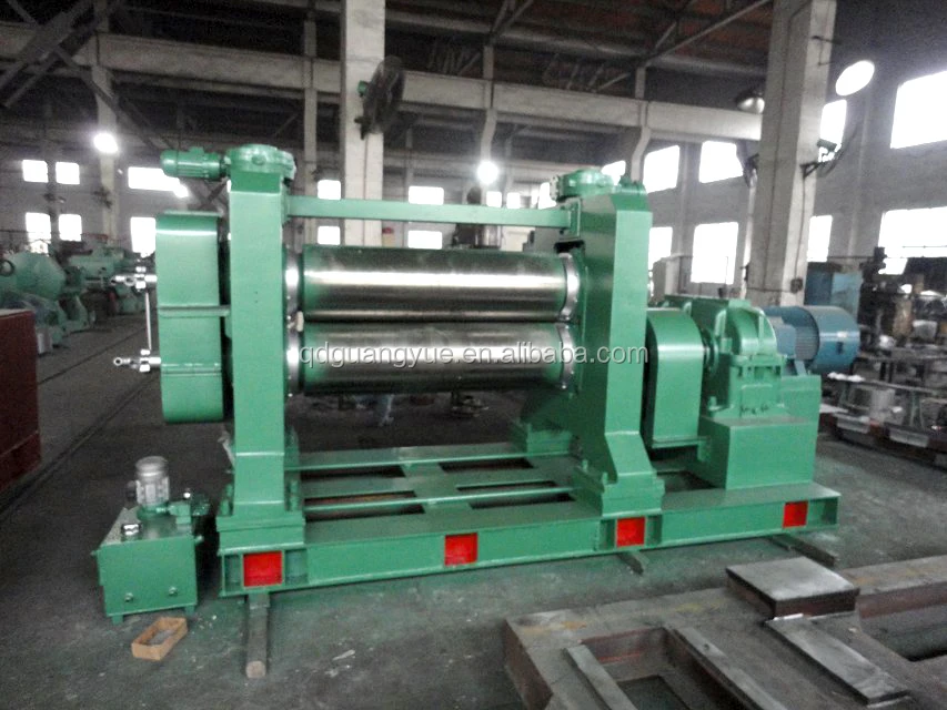 rubber calender machine High accuracy two roll rubber calender machine , three roll rubber calender , four roll rubbercalendering