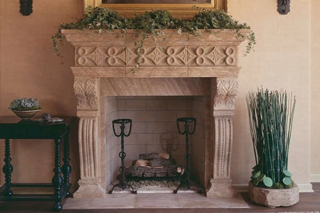 Известняк камина скидка белый каминной полки VFM-NB061A