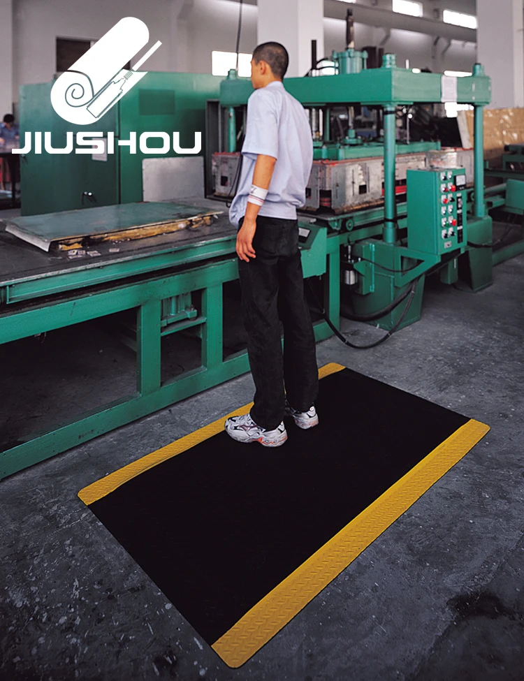 
Industrial antistatic ESD black anti fatigue rubber mat 