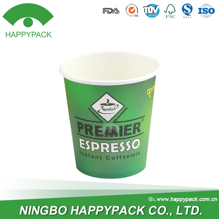 Custom Color Logo Wholesale disposable Single Wall Cup Vending 7oz hot coffee paper cup