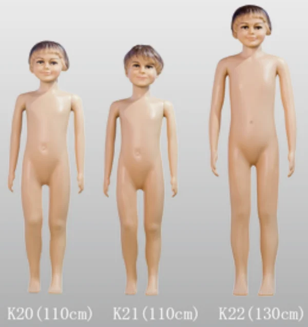 Wholesale kids dress model plastic egg head child mannequin