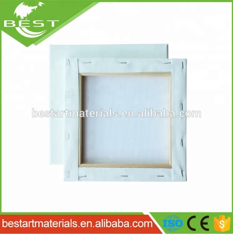 20*20 cm white 280 g cotton blank stretched  canvas framed for oil and acrylic painting