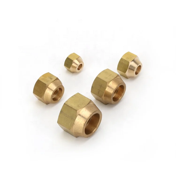 High Quality Customizable brass flare Nut for Air conditioning