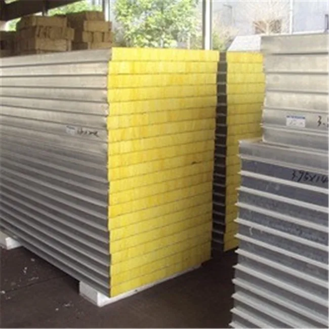 Glass Wool Insulated Steel Sandwich Roofing Wall Board Material Panel