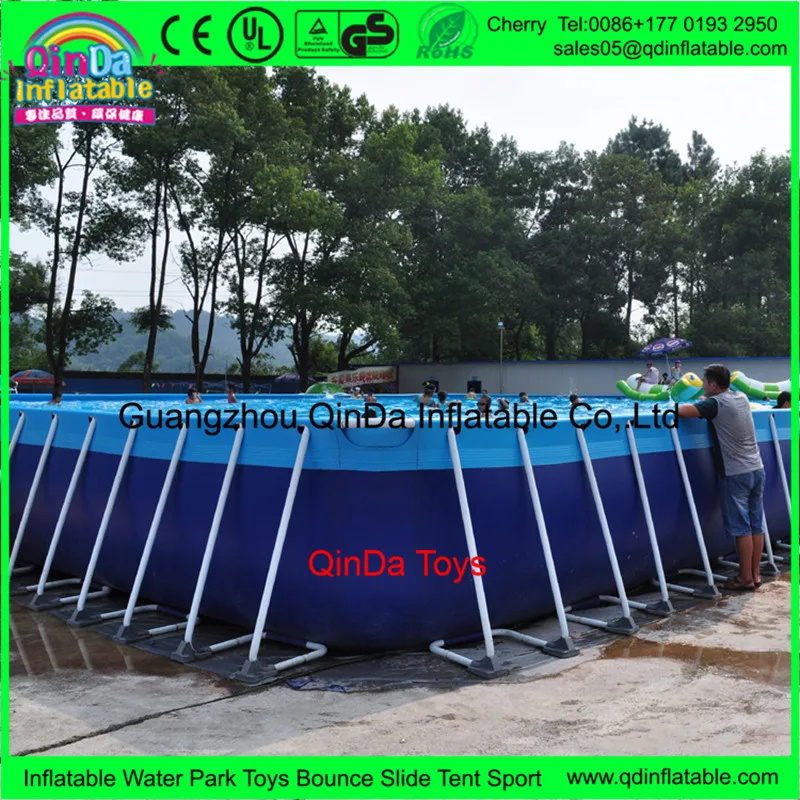 
Commercial outdoor giant rectangular above ground swimming pool for water park 