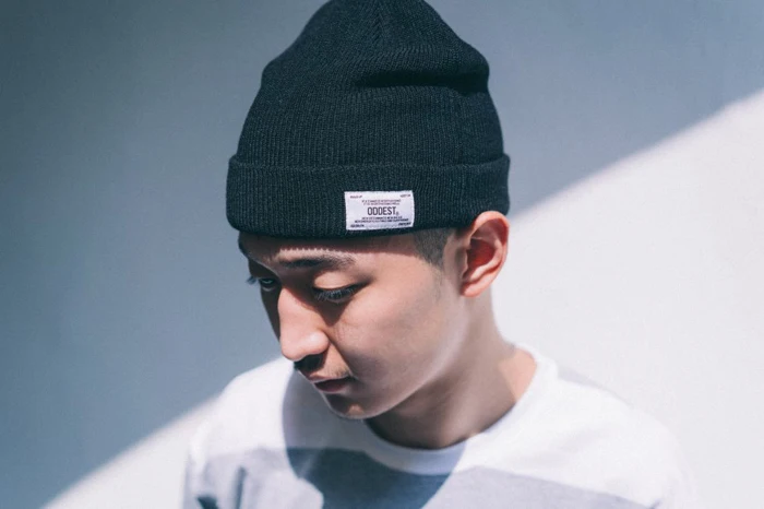 Good quality plain cashmere hat, custom cashmere beanie hat with label