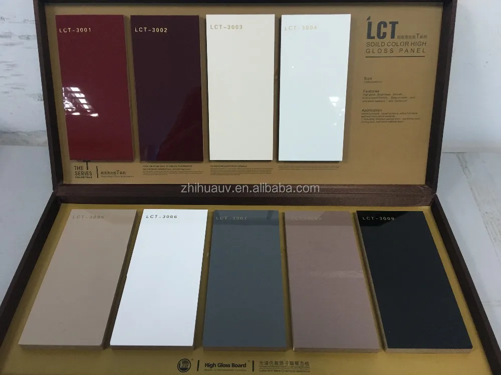 Ламинированная панель МДФ, акриловая УФ панель МДФ, высокоглянцевая МДФ