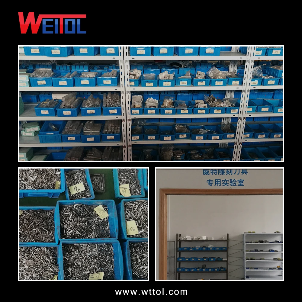 6mm CNC double flute straight engraving bits for MDF