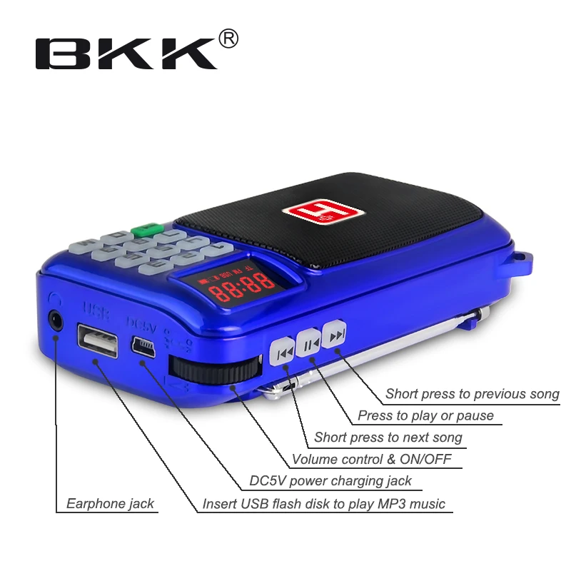 Multimedia Pocket FM Radio Speaker with fm radio (B820S)