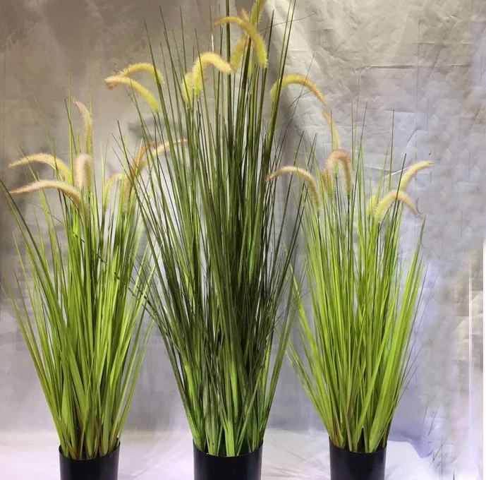 
guangzhou supply top quality artificial onion grass plant potted 