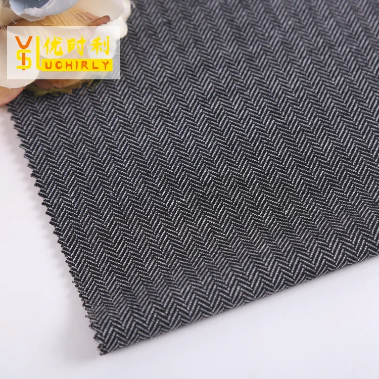 Keqiao shaoxing textile new product tr spandex herringbone fabric