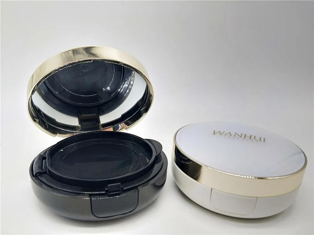 WH-F120A white gold empty air cushion loose powder foundation compact case