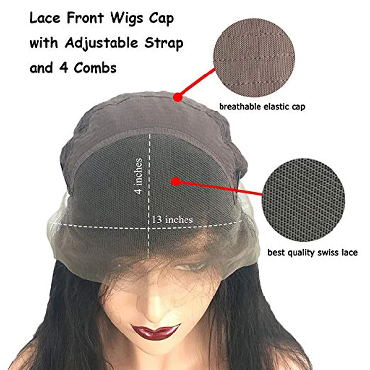 Short Size 8 Inch Human Hair Straight Bob Wig, Human Hair Lacefront Wigs 100% Natural Human Hair Online Sale