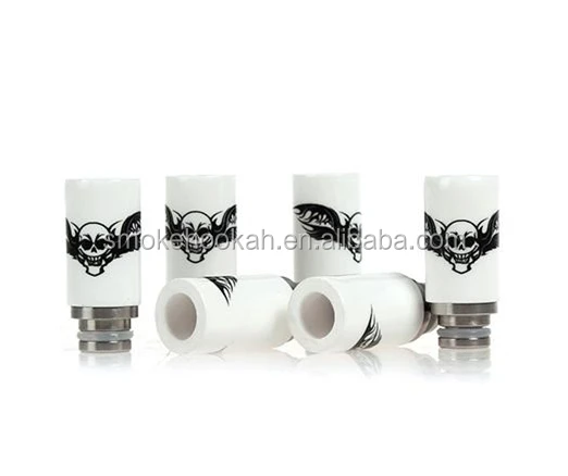 American flag/skull printing Most popular 510 ceramic SS drip tip