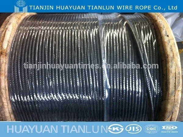 6mm ungalvanized Steel  wire ropes for Elevator Rope