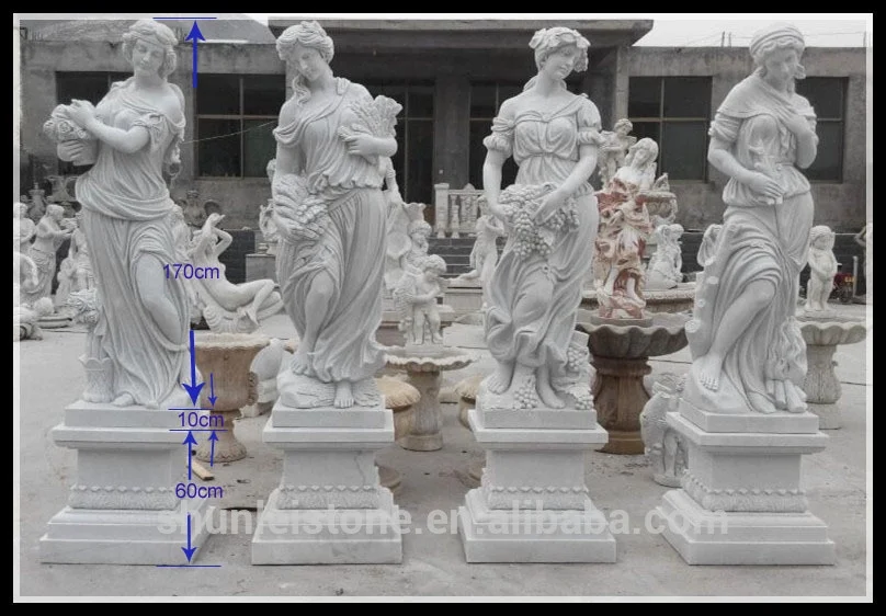 Marble Garden Four Seasons God Statue