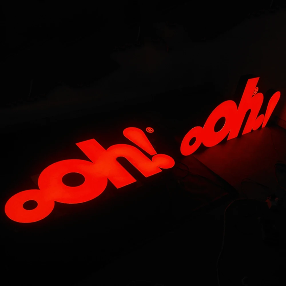 3D shop front name led channel letter sign