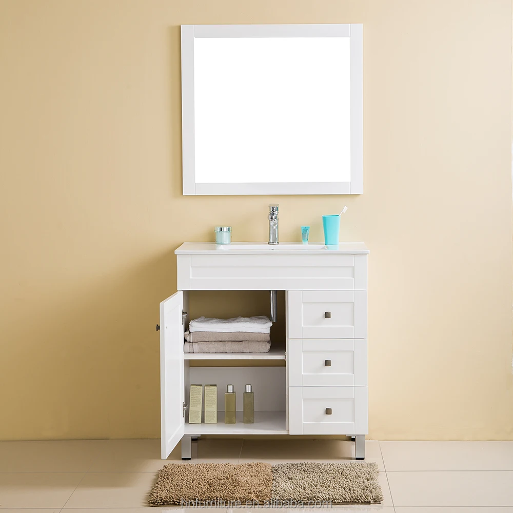 FSC certified bathroom vanity 60 inch blue bathroom vanity cabinet mirror bathroom furniture in uk