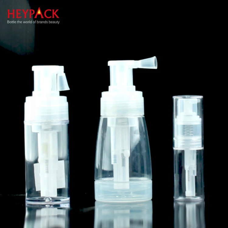 20ml 40ml 110ml 180ml cosmetic summer body and baby talcum powder spray bottle