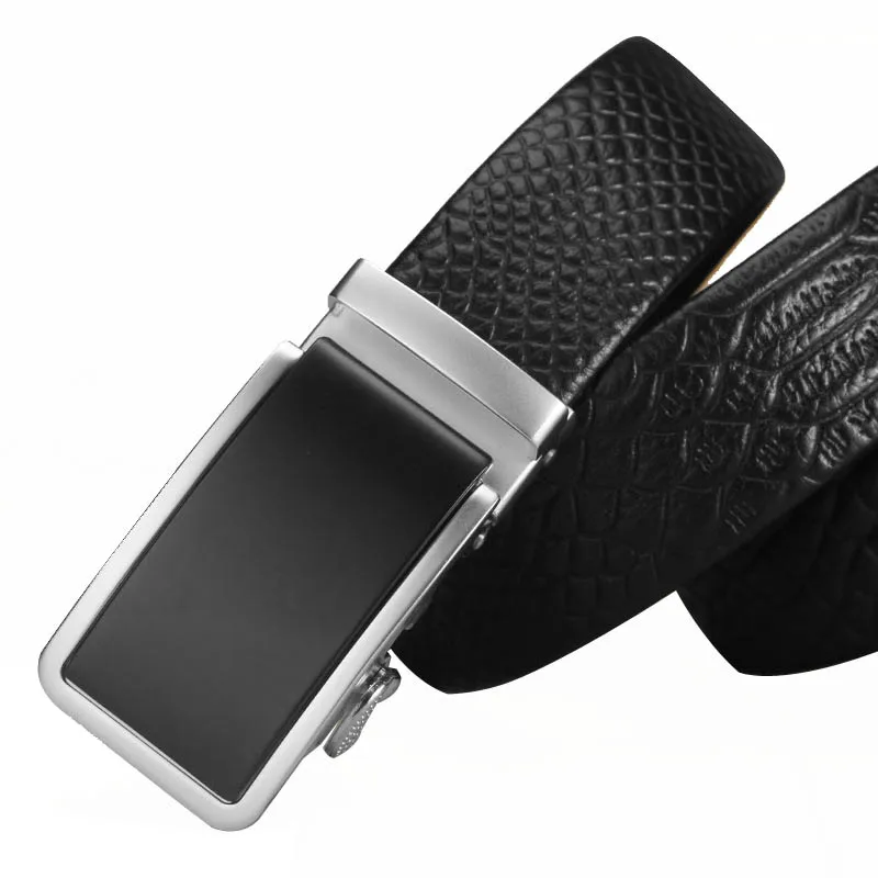 Men popular top brand cowboy europe genuine leather automatic belt