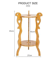 Multi-layer Bamboo  Commodity Shelf Rack, Storage Rack , Shelving Green Plants Frame Pot Frame