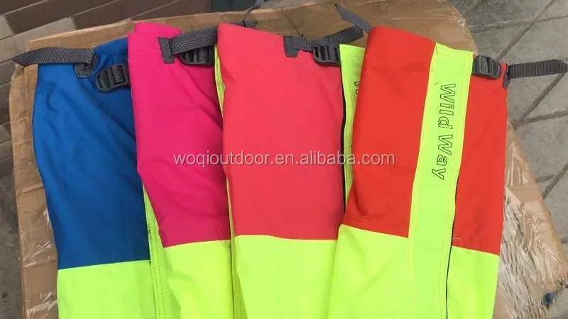 Woqi Hot sale Customized High quality Leg Gaiters OEM Durable Oxford Outdoor sports leg gaiters