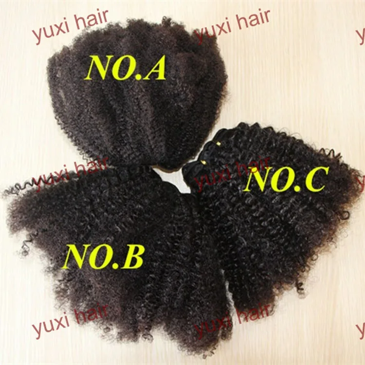 Malaysian virgin afor kinky curly bulk human hair weaving wholesale in south africa