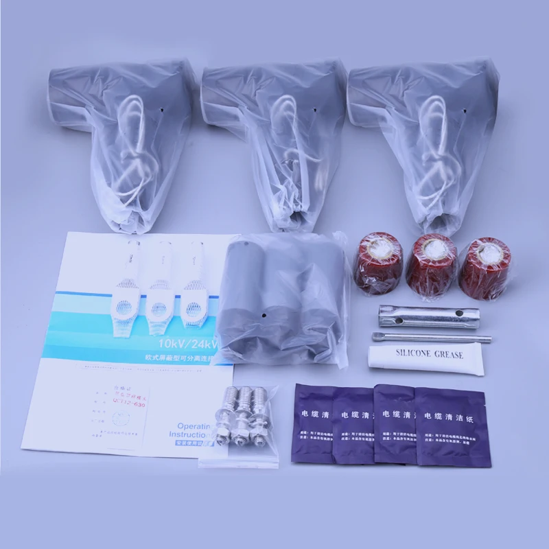 630A 24kV Separable Plastic Cable Tee Connector Cable Joint Connector