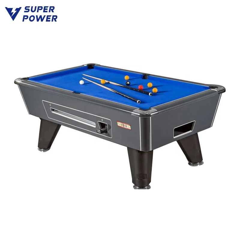 Popular style coin operated coin pusher pool game billiards