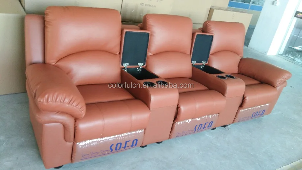 Italy Genuine Leather Cheers Furniture Recliner Sofa LS608(2+3 one set)