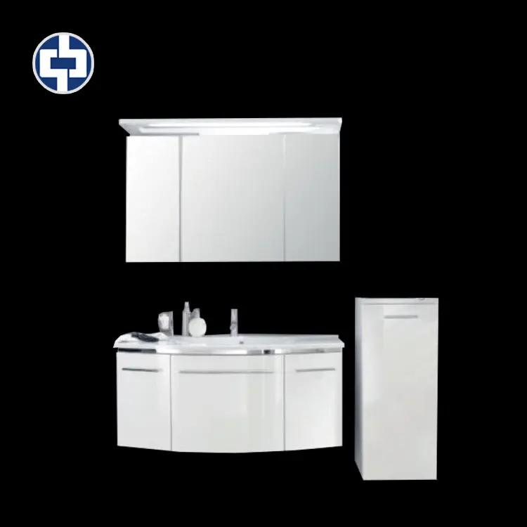 
Wholesale pvc cabinets furniture mirror wall mounted vanity bathroom cabinet 