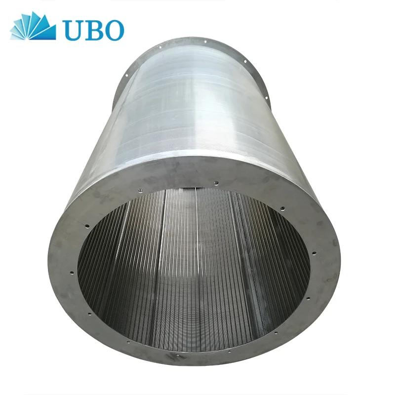 Customized SS Wedge Wire filter Screen Tube/ Basket element Fish Drum Screen for Water and Effluent Treatment Filter