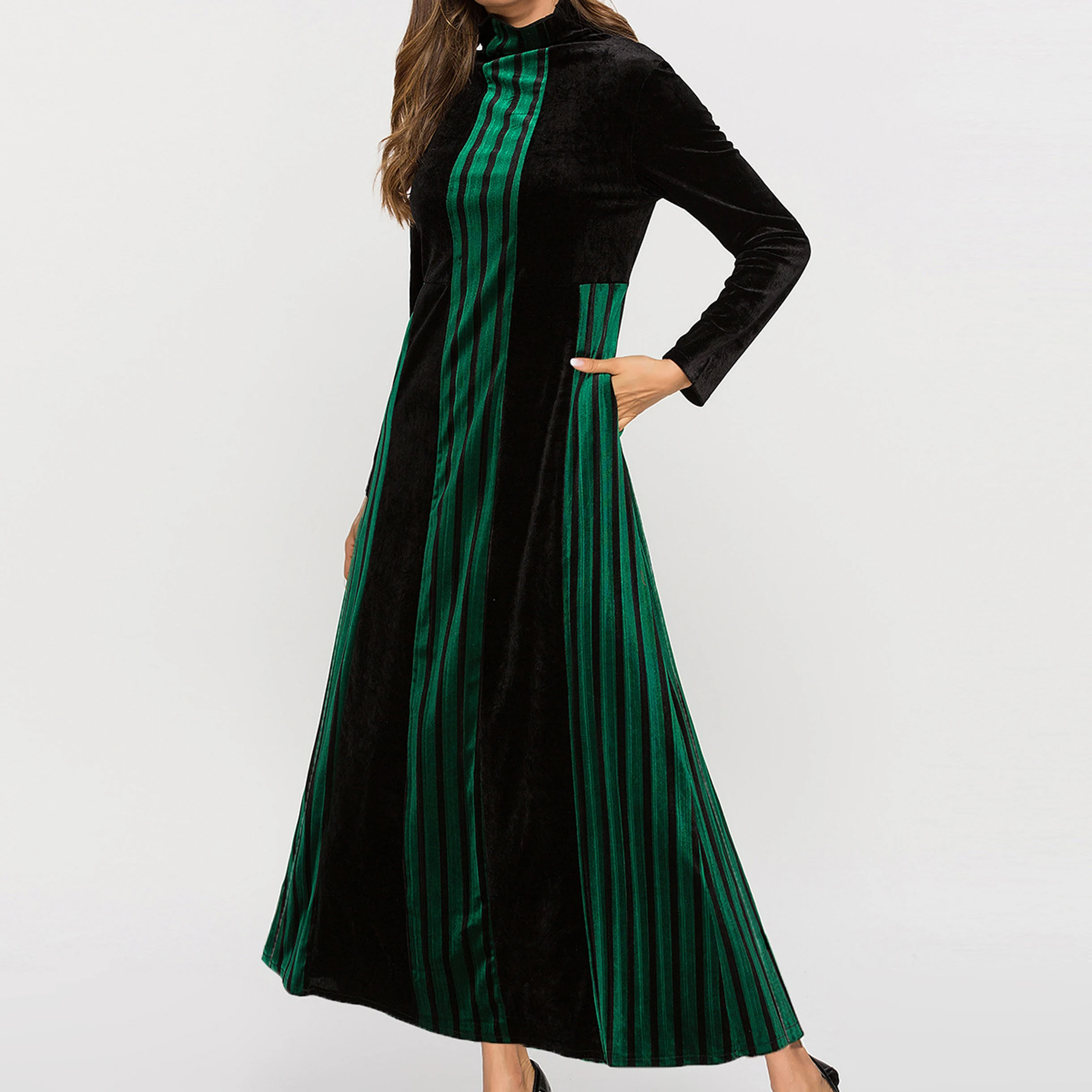 New Style  Velvet Other Dresses  Abaya Muslim Dress For Women