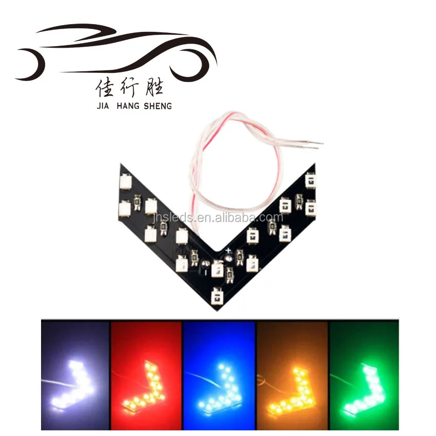 Стайлинг автомобиля 14SMD светодиодная стрелка световая панель автомобильное боковое зеркало сигнал поворота Автомобильное зеркало заднего вида Световой индикатор