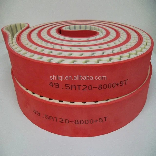 Rubber synchronous belt, special red adhesive belt