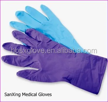 purple nitrile gloves malaysia disposable medical examination blue