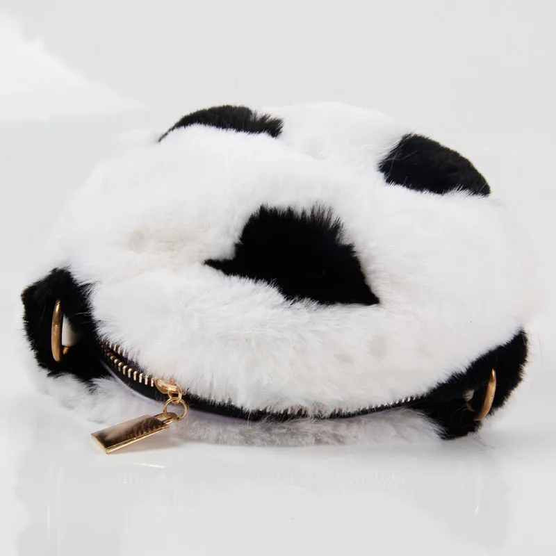 
Wholesale rabbit hair ladies handbag winter fashion Messenger bag ball fleece tote bag 