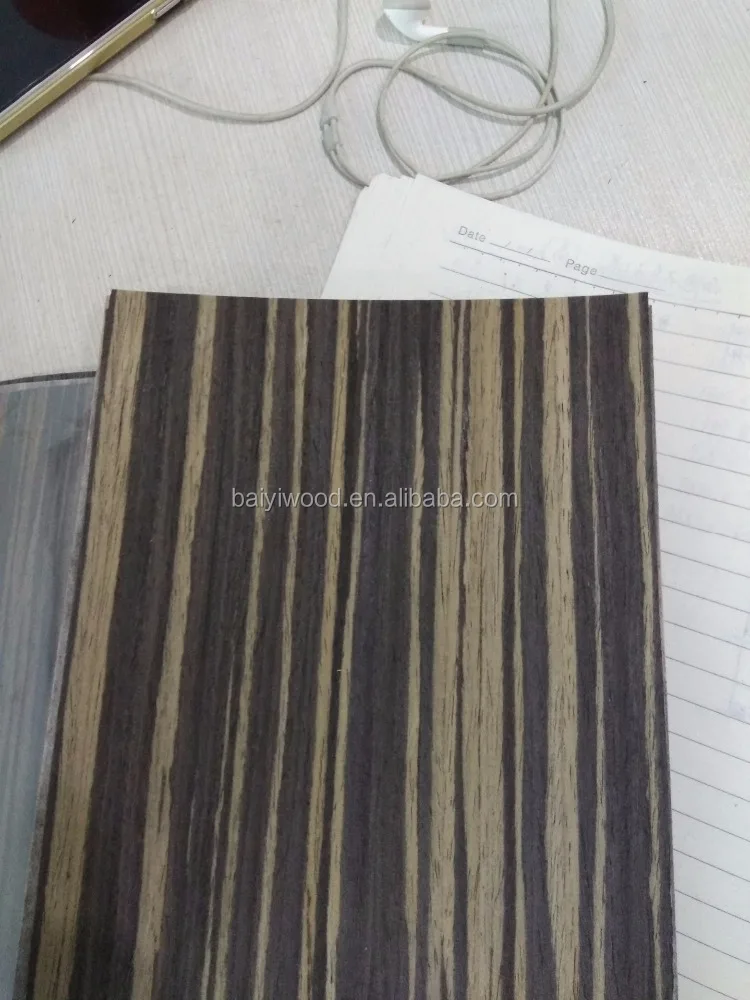 engineered white face veneer ebony wood veneer