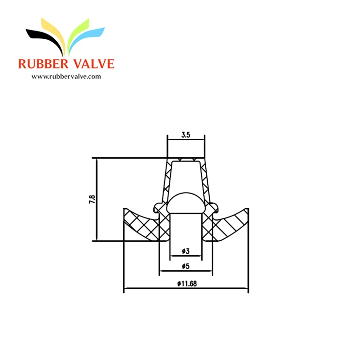 Food Grade pressure relief inflation valve One Way Silicone non return Valve for Beverage