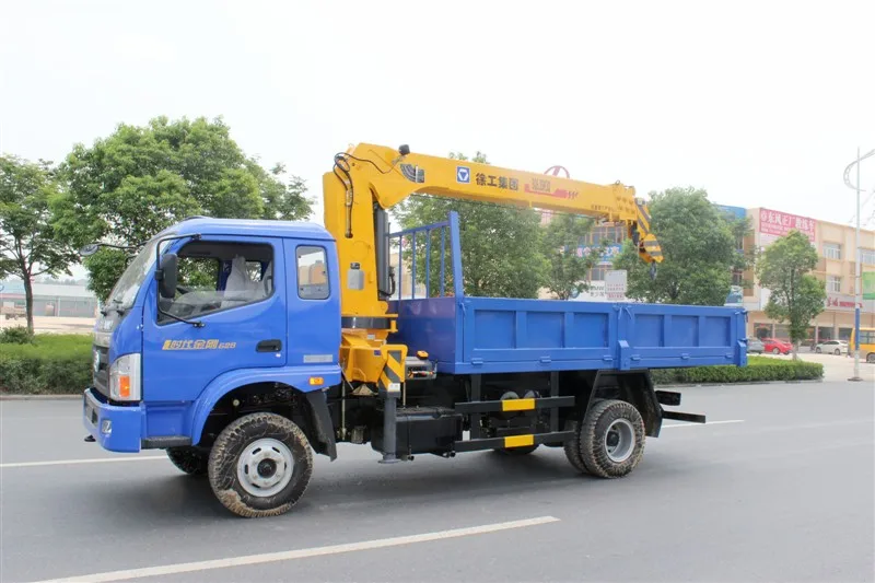 Forland dump truck with crane/remote control crane truck/truck crane palfinger