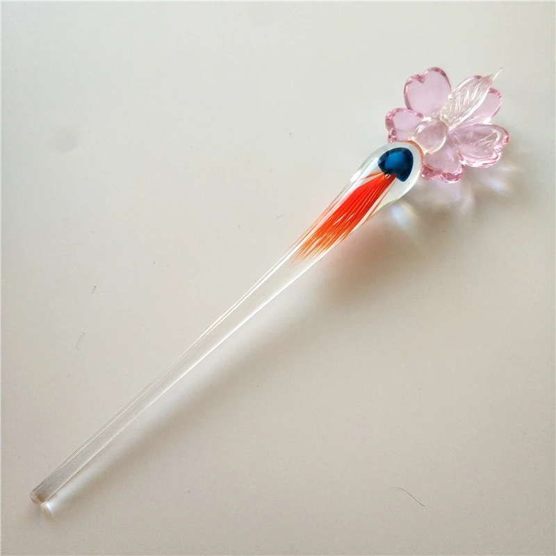 Colorful fancy  murano glass dip pen as creative gift