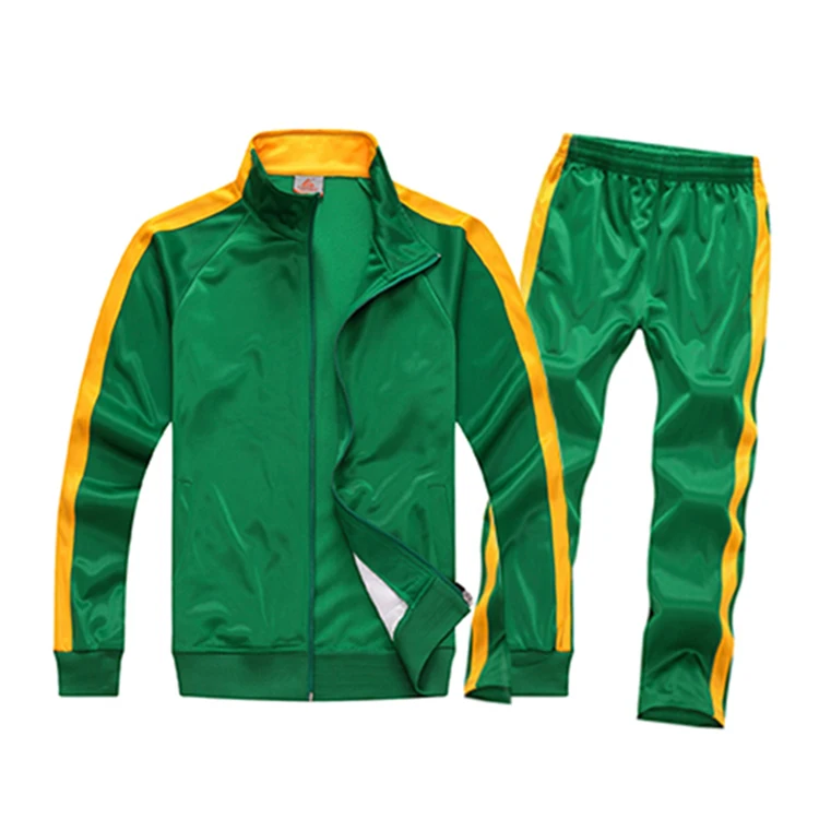 Popular And Hot Black Sweat Suit Mens Jogging Suit Best Black And Green Tracksuits For Autumn